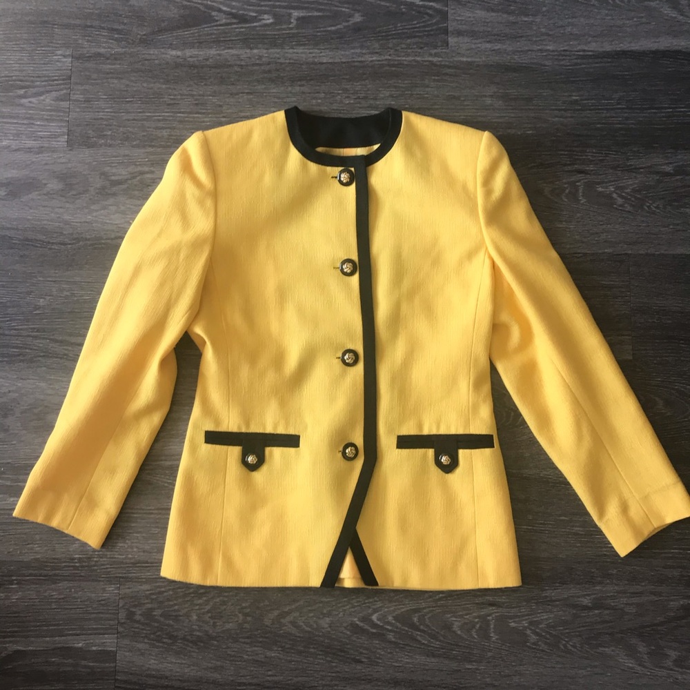 Kasper Gold and Black Blazer